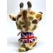 TY Stilts Giraffe in Union Jack T-shirt Beanie Boo 36394uj