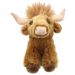 Wilberry Mini Soft Toy, Highland Cow by The Puppet Company, WB005031. Plush cuddly toy