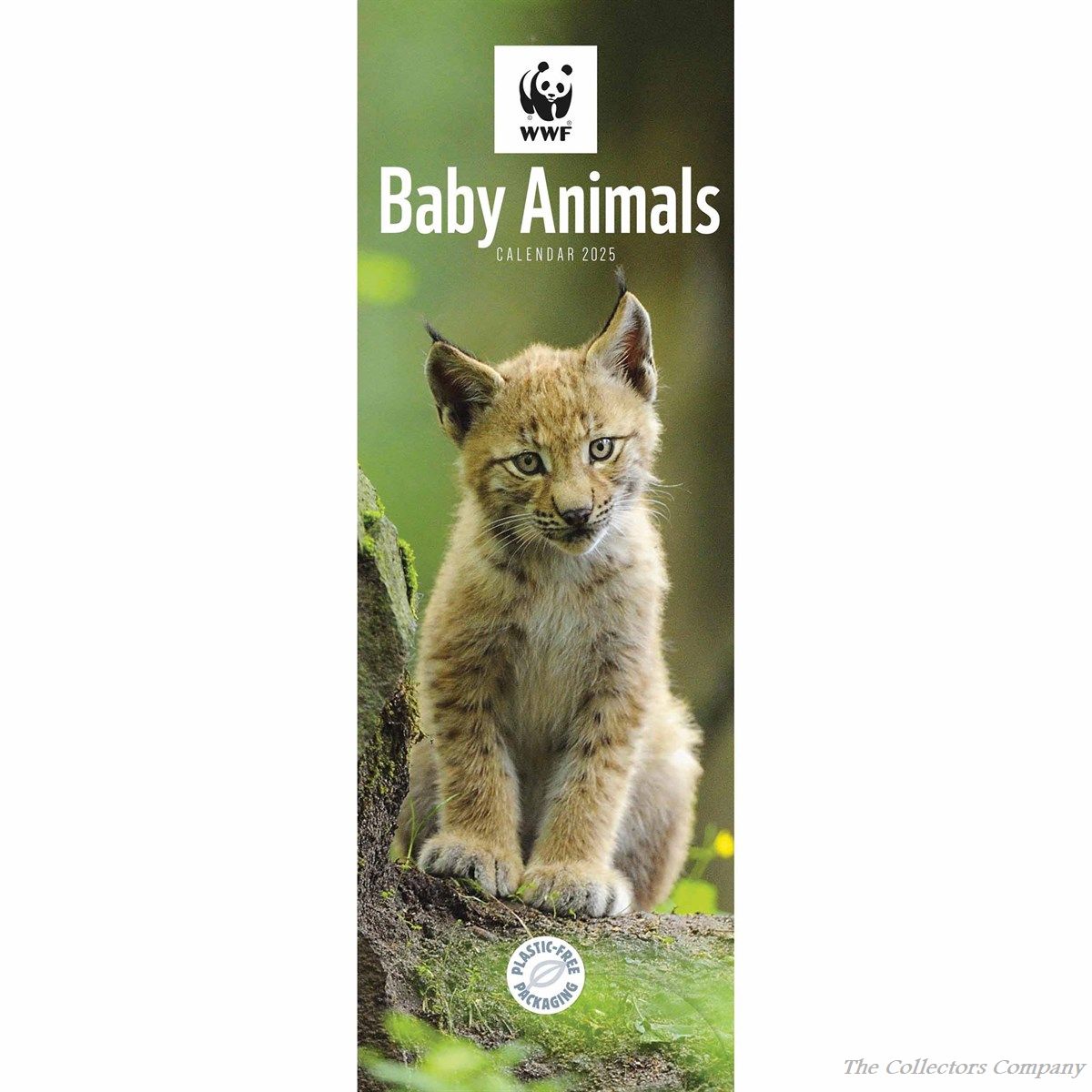 WWF Baby Animals Slim Calendar 2025