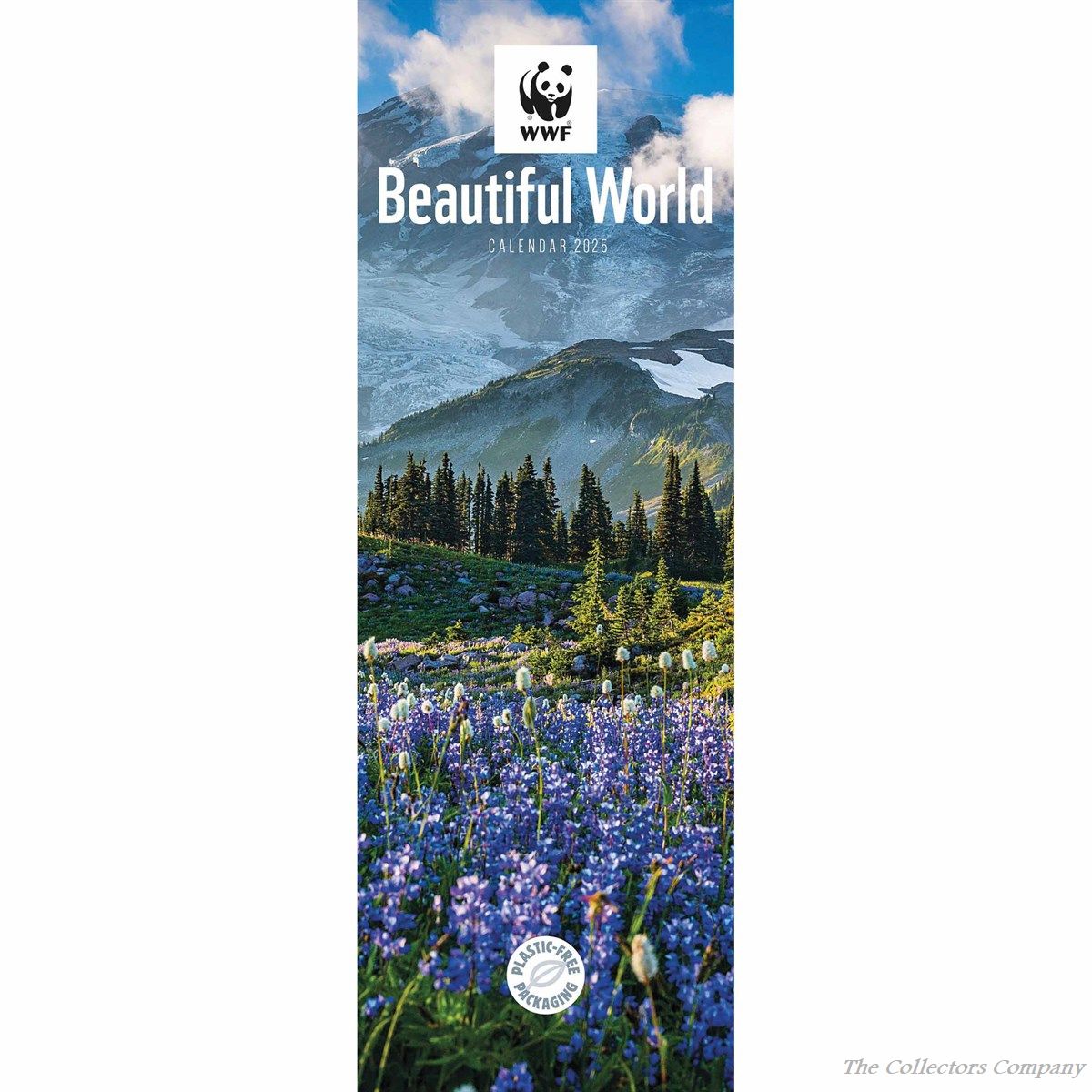 WWF Beautiful World Slim Calendar 2025