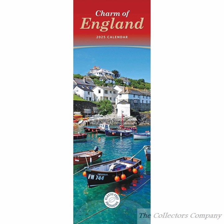 Charm of England Slim Calendar 2025