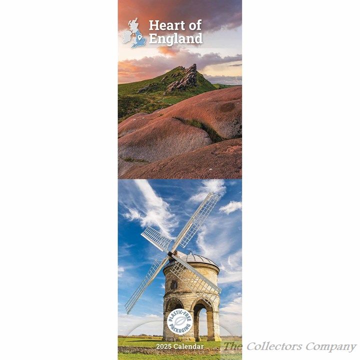 Heart of England Slim Calendar 2025