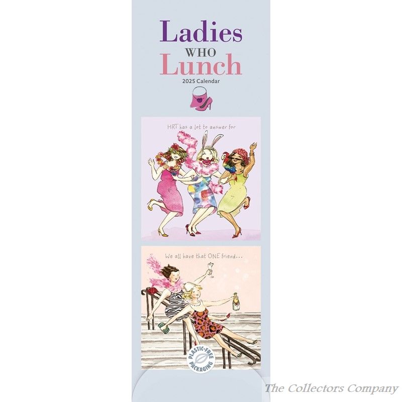 Ladies Who Lunch Slim Calendar 2025