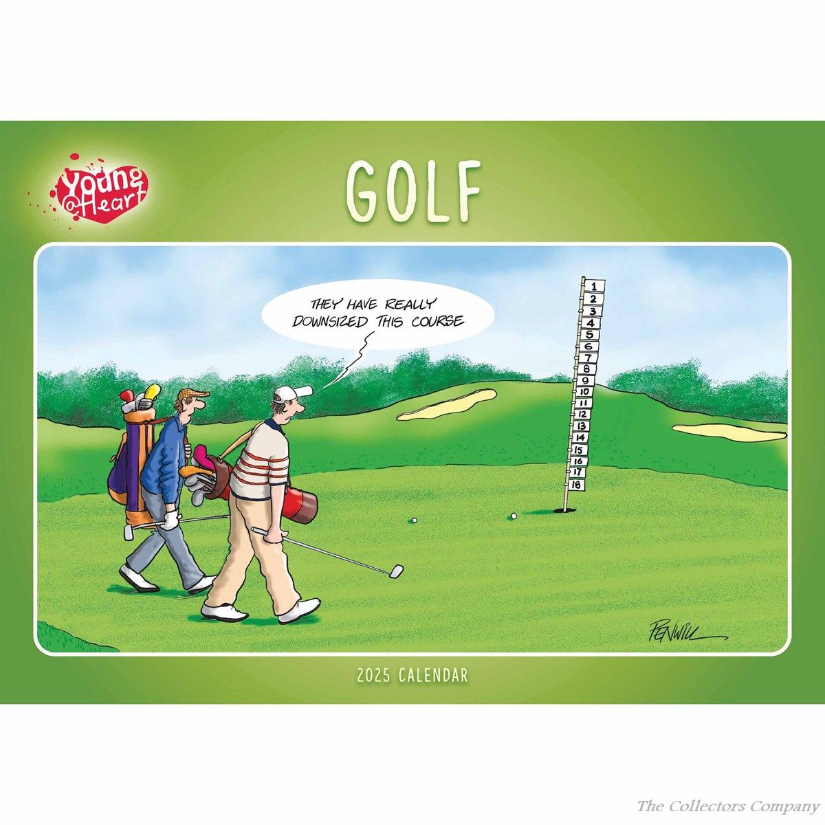 Young at Heart Golf A4 Calendar 2025