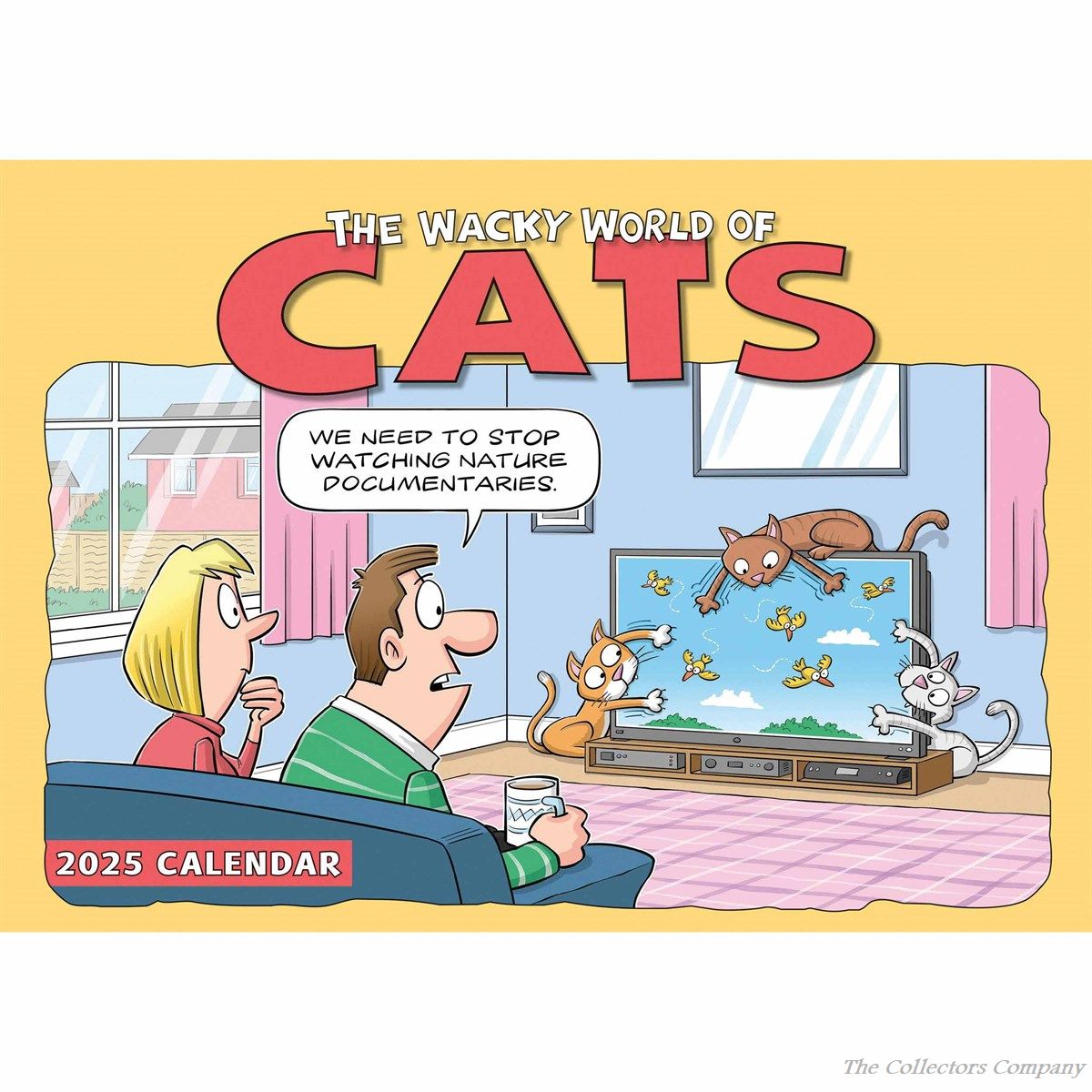 The Wacky World of Cats 2025 A4 Calendar