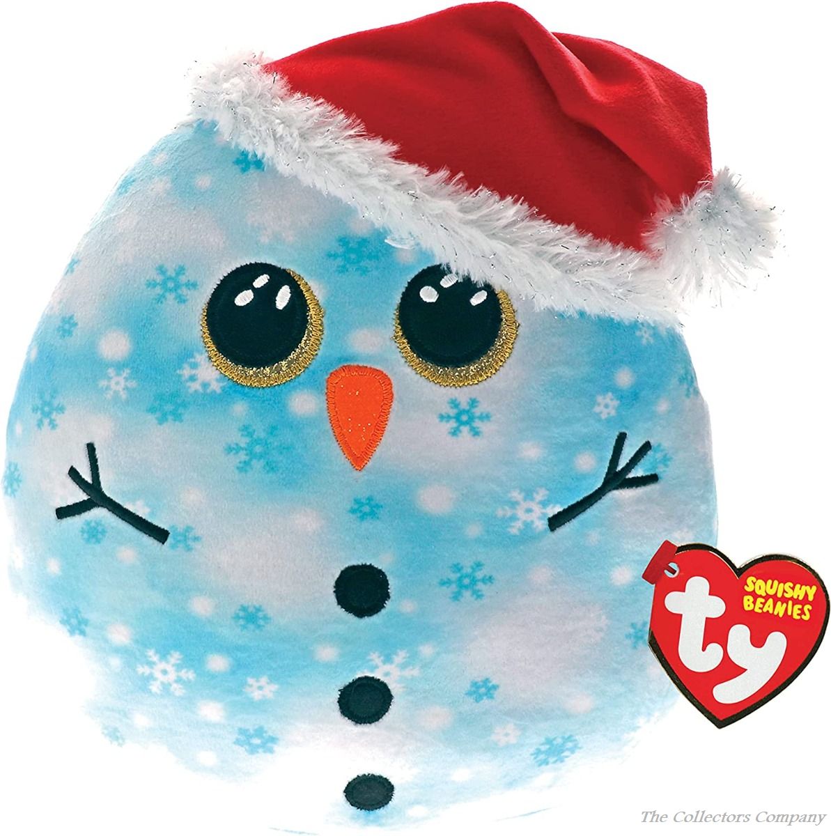 TY Fleck Snowman Christmas Squish a Boo 39244