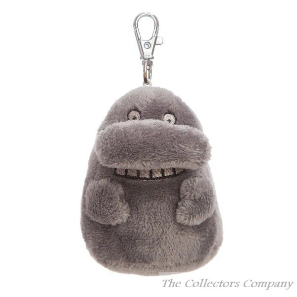 The Groke from Moomin Keyclip by Aurora World, 60225. Soft cuddly toy keyring