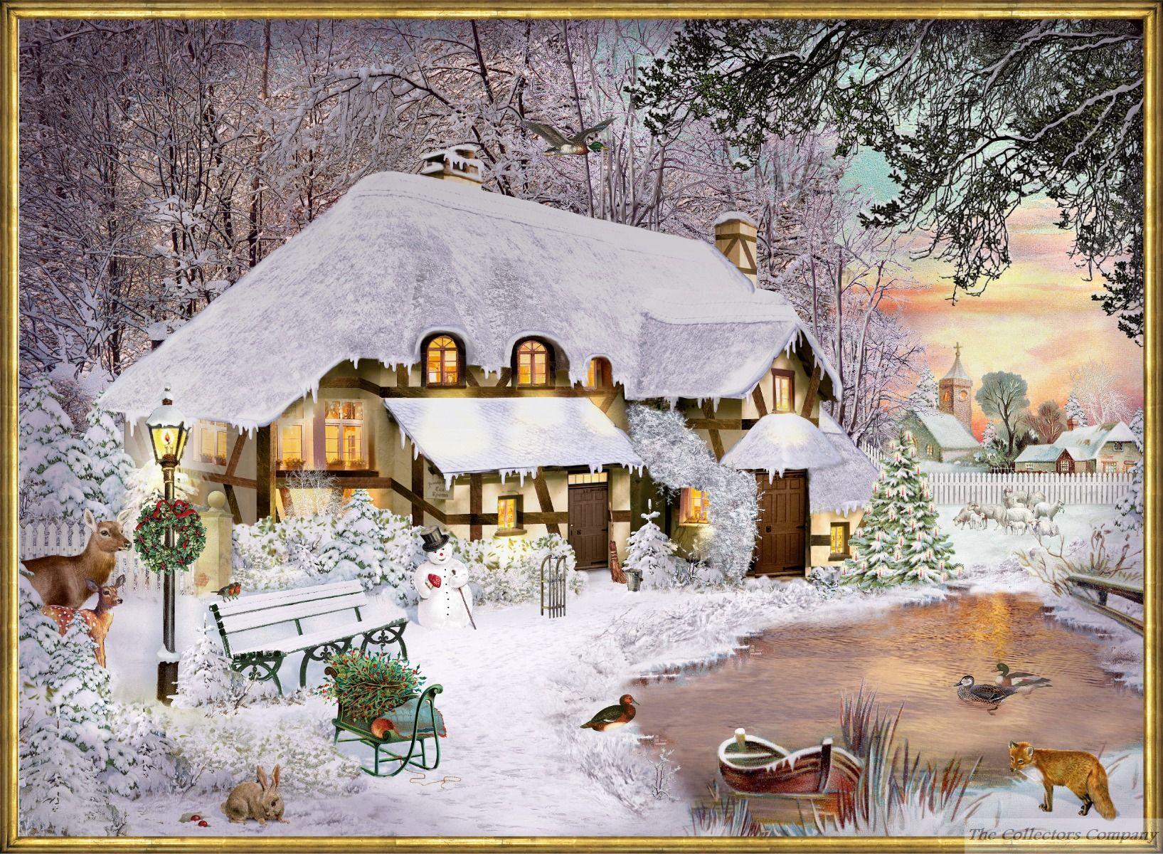 Winter Cottage In The Woods Advent Calendar Coppenrath 95321