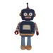 Wilberry Robots, Dark Blue Soft Toy by The Puppet Company, WB003601. Plush cuddly toy