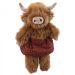 Wilberry Dressed Animals, Highland Cow Soft Toy by The Puppet Company, WB005412. Plush cuddly toy