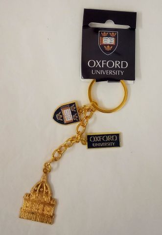 Oxford University & Radcliffe Camera Gold Charm Metal Key Ring by Elgate 73735 