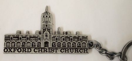 Oxford Christchurch Pewter metal key Ring by Elgate 73378