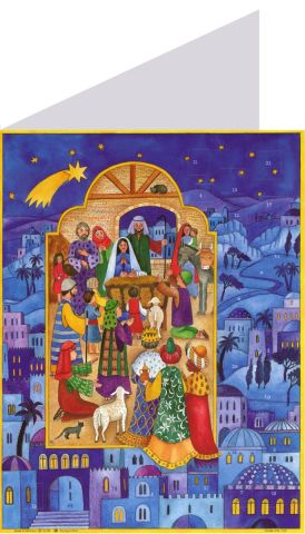 Richard Sellmer Advent Calendar Card Christmas in Bethlehem 40039