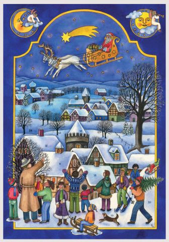 Richard Sellmer Advent Calendar Father Christmas Visits 813