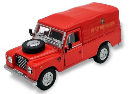 Cararama Land Rover Series 3 109 Soft Top Fire Brigade 451750