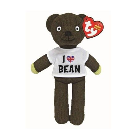 Mr Bean's Teddy in 'I Love Bean' T-shirt by TY 25cm 46204 