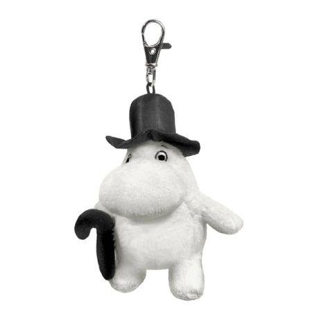 Moominpappa Keyclip by Aurora World, 60153. Soft cuddly toy keyring