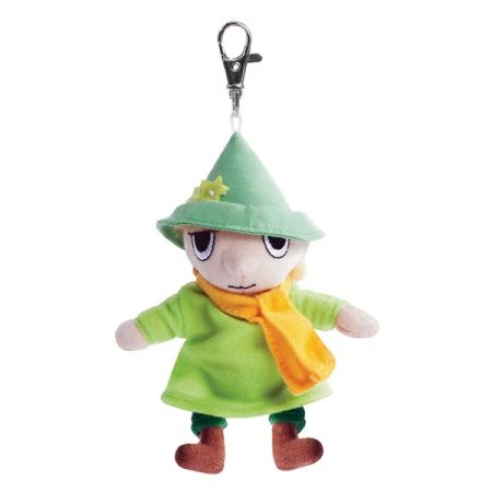 Snufkin from Moomin Keyclip by Aurora World, 60154. Soft cuddly toy keyring