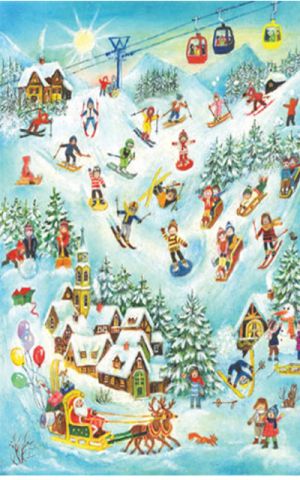 Richard Sellmer Advent Calendar On the Skiing Mountain 70114