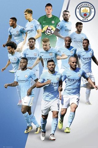 Manchester City Players Maxi Poster by GB Eye SP1471 