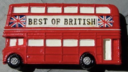 London Bus Fridge Magnet by Elgate 13055