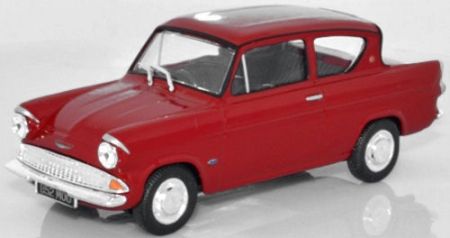 Cararama Ford Anglia 105E Monaco Red CR040