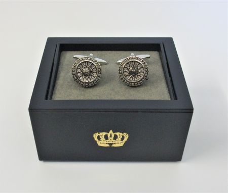 HM1814 Auto Wheel Cufflinks by Harvey Makin