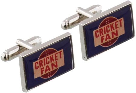 Cricket Fan Cufflinks HM713