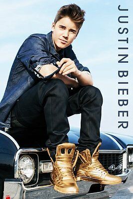 Justin Bieber Sitting on Car Poster LP1558