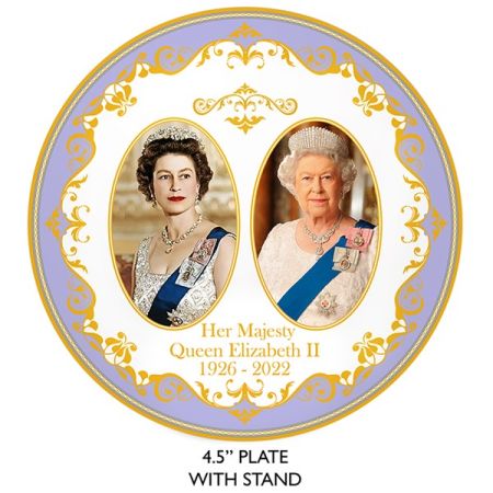 Commemorative Queen Elizabeth II 9cm Plate LP18205