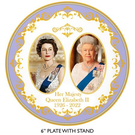 Commemorative Queen Elizabeth II Plate 15cm LP18206