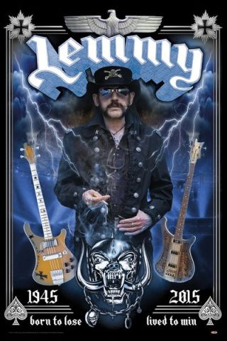 Lemmy Born to Lose Lived to Win Poster LP2051