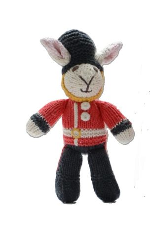 Mini Rabbit Guardsman Knitted Toy ChunkiChilli