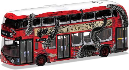 Corgi Bus New Routemaster - Arriva London - LTZ 1192 - Route 38 Victoria - Release the Kraken Bus OM46624B