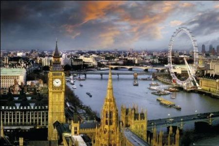 London Thames Reichold Photographic Poster GB Eye