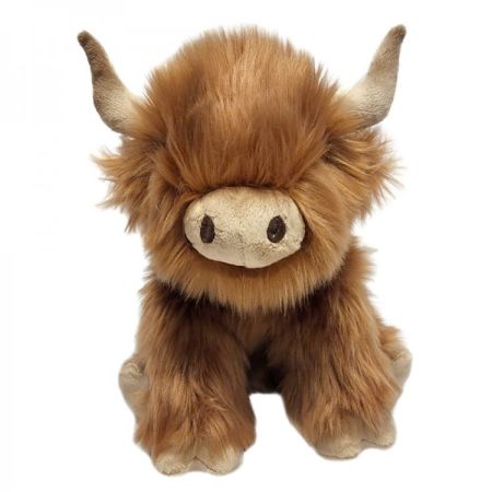 Wilberry Favourites, Highland Cow Soft Toy by The Puppet Company, WB001616. Plush Cuddly toy