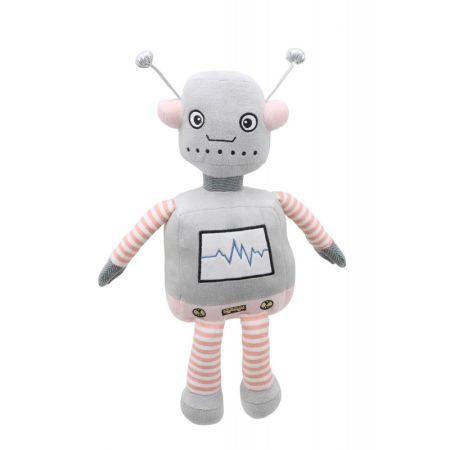 Grey and Pink Wilberry Robot