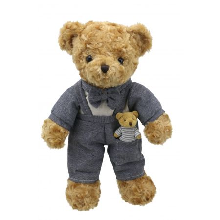 Wilberry Dressed Animals, Daddy Bear Soft Toy, WB005413. Plush cuddly toy