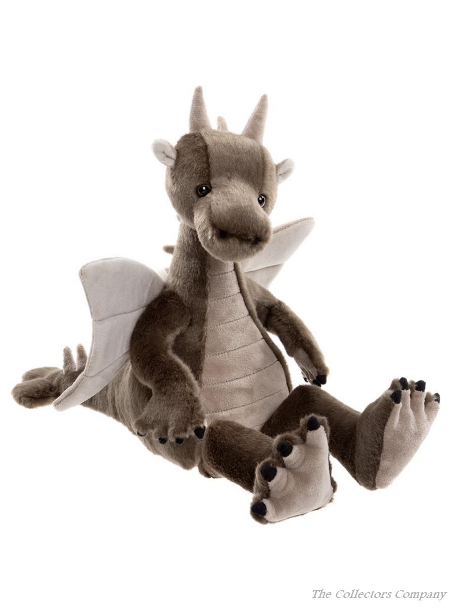 Charlie Bears, Clubs Plush Dragon, CB255432. Cuddly Soft Toy