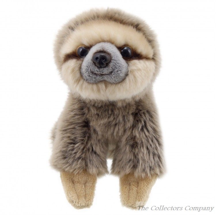 Wilberry Mini Soft Toy, Sloth by The Puppet Company, WB005029. Plush cuddly toy