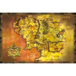 Lord Of The Rings Middle Earth Map Poster Fp2647