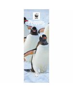 WWF Penguins Slim Calendar 2025