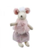 Wilberry Collectables, Girl Mouse Soft Toy by The Puppet Company, WB001508. Cuddly toy