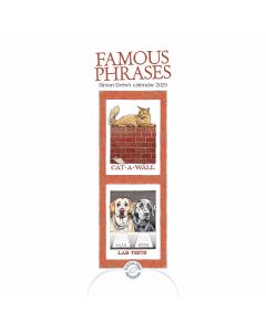 Simon Drew Famous Phrases Slim Calendar 2025