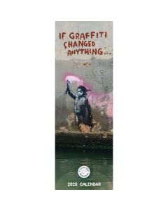 Banksy If Graffiti Changed Anything Slim Calendar 2024 
