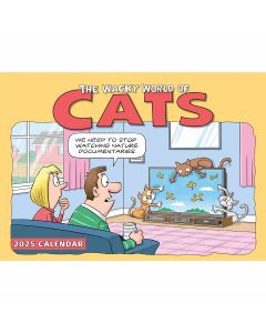 The Wacky World of Cats 2025 A4 Calendar