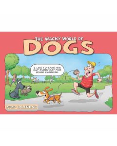 Wacky World of Dogs 2025 A4 Calendar