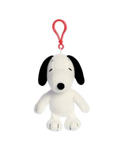 Peanuts Snoopy Keyclip by Aurora World, 40478. Soft cuddly toy keyring