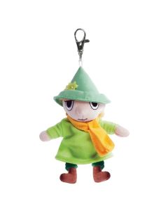 Snufkin from Moomin Keyclip by Aurora World, 60154. Soft cuddly toy keyring