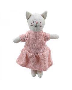 Wilberry Collectables, Girl Cat Soft Toy by The Puppet Company, WB001502